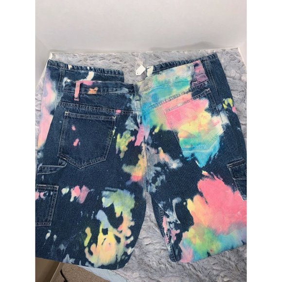 Field N' Forest Women’s Size 12T BLUE/unicorn camo Fleece Lined painter Jeans - Picture 5 of 5